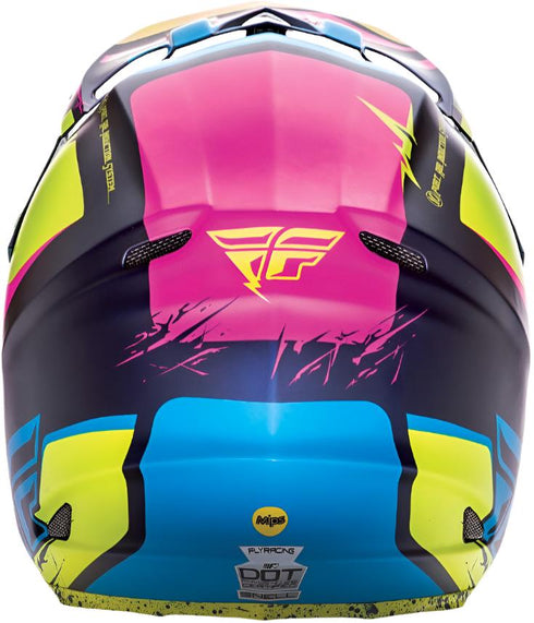 Fly Racing 2017 F2 Carbon MIPS Retrospec Helmet - Hi-Vis/Pink Matt