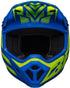 Bell MX-9 MIPS Disrupt Helmet - Blue/Hi-Viz Matt