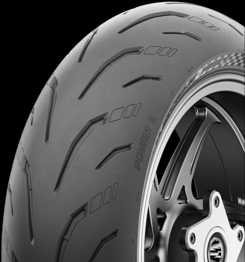 Michelin Power 6 Rear Tyre - 180/55ZR17 M/C (73W) TL