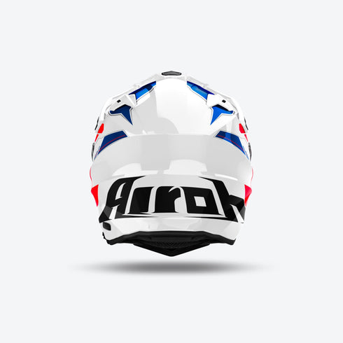 Airoh 2024 Commander 2 Reveal Helmet - Blue/Red — Motorcycle Helmets (image 2 of 3)