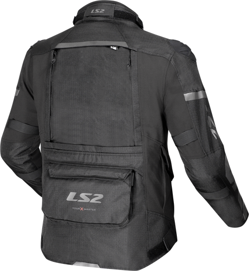 LS2 Mens X-Master Jacket - Black — Motorcycle Gear (image 2 of 2)