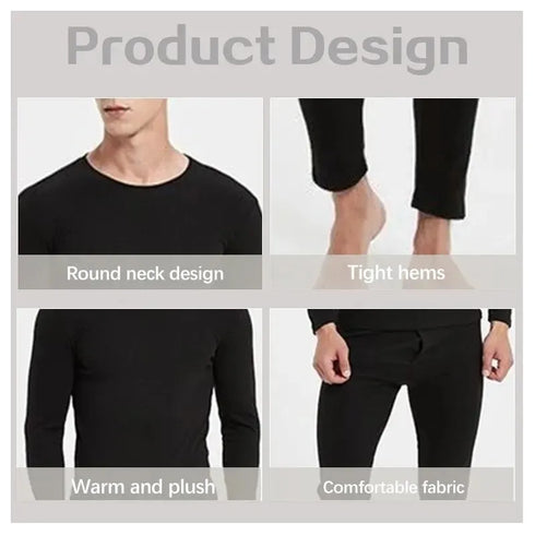 SBK Accessories Fleece Thermal Undersuit Set - Black