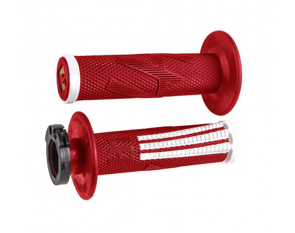 ODI Emig Pro V2 Lock-On Grips - Red/White