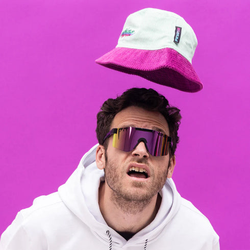 Pit Viper The Originals 2.0 The Exec Wide Sunglasses - HDPV (Polarised Mirror Pink Lens) — Lifestyle (image 8 of 12)