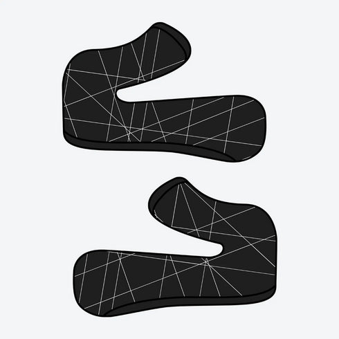Airoh Twist Helmet Cheek Pads - Graphic Black