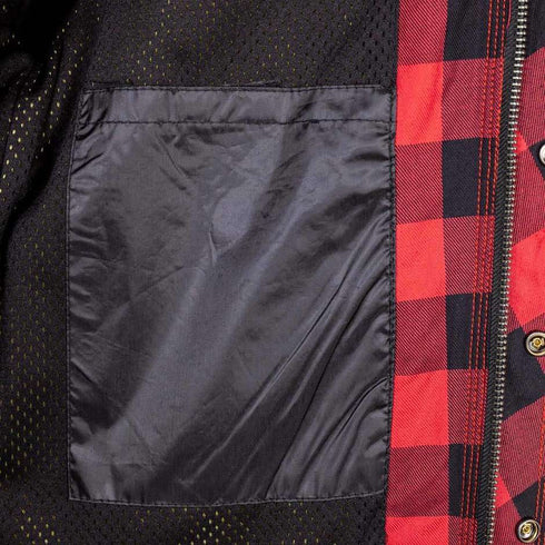 Nexo Flanel Rider Shirt - BLACK/RED