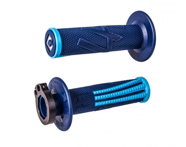 ODI Emig Pro V2 Lock-On Grips - Navy/Light Blue