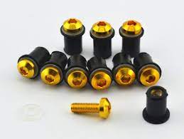 BMA Aluminium Screen Bolts/Screws Set - Gold