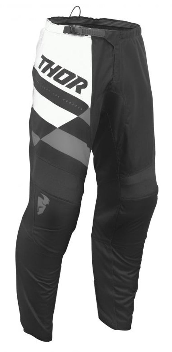 Thor 2024 Youth Sector Checker Pants - Black/Grey