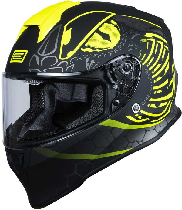 Origine Youth Dinamo Fighter Helmet - Fluo Yellow/Black Matt