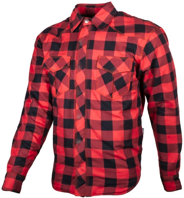 Nexo Flanel Rider Shirt - BLACK/RED