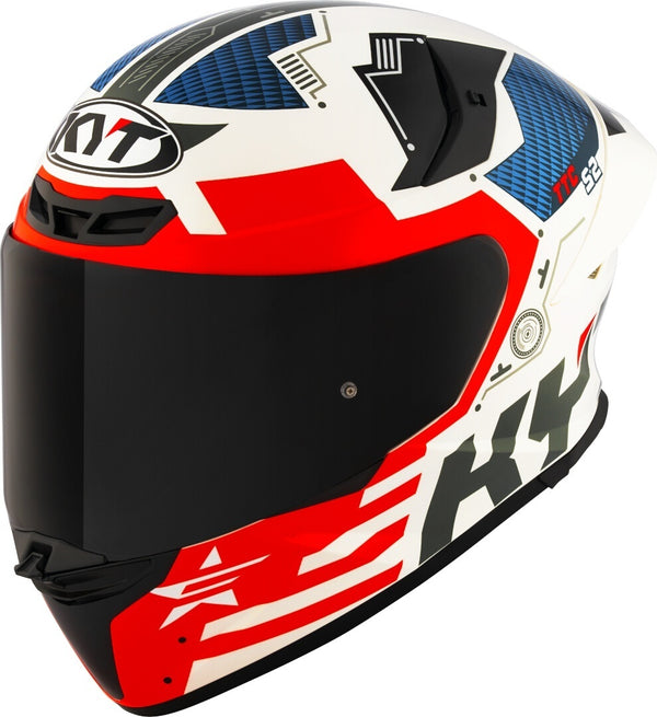 KYT TT-Revo Fuselage Helmet - Red — Motorcycle Helmets (image 1 of 8)