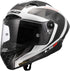 LS2 FF805 Thunder Carbon GP Aero Raute Helmet - White/Grey Gloss