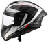 LS2 FF805 Thunder Carbon GP Aero Raute Helmet - White/Grey Gloss