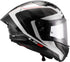 LS2 FF805 Thunder Carbon GP Aero Raute Helmet - White/Grey Gloss