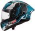 LS2 FF805 Thunder Carbon GP Aero Adrián Huertas Replica Helmet - Blue/White/Black Gloss