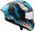 LS2 FF805 Thunder Carbon GP Aero Adrián Huertas Replica Helmet - Blue/White/Black Gloss