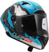 LS2 FF805 Thunder Carbon GP Aero Adrián Huertas Replica Helmet - Blue/White/Black Gloss