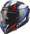 LS2 FF817 Challenger 2 Viper Helmet - White/Blue/Red