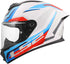 LS2 FF820 Rapid III Hyper Helmet - White/Blue/Red Gloss