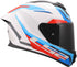 LS2 FF820 Rapid III Hyper Helmet - White/Blue/Red Gloss