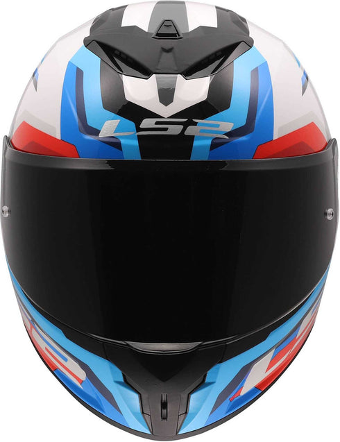 LS2 FF820 Rapid III Hyper Helmet - White/Blue/Red Gloss