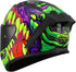 LS2 FF820 Rapid III Lycant Helmet - Purple/Green Gloss