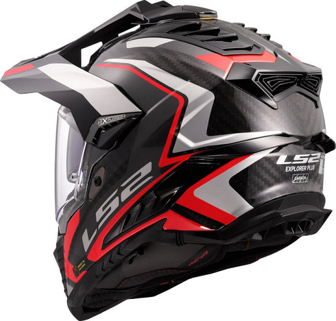 LS2 MX701 Explorer Carbon Frontier II Helmet - Red