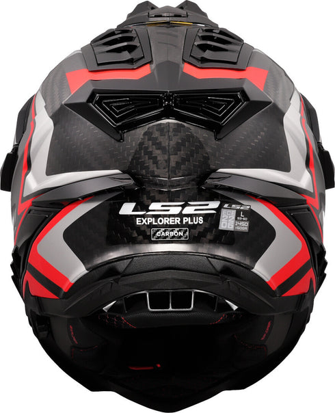 LS2 MX701 Explorer Carbon Frontier II Helmet - Red