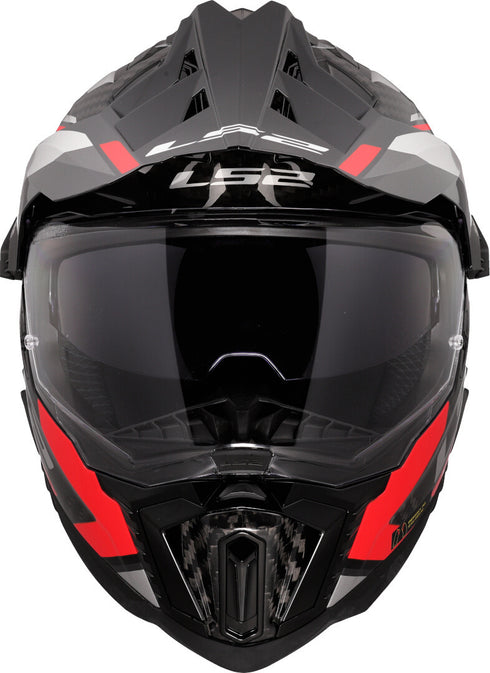 LS2 MX701 Explorer Carbon Frontier II Helmet - Red