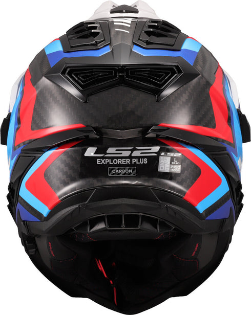 LS2 MX701 Explorer Carbon Frontier II Helmet - White/Blue