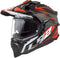 LS2 MX701 Explorer Spire Helmet - Black/Titanium/Red Gloss