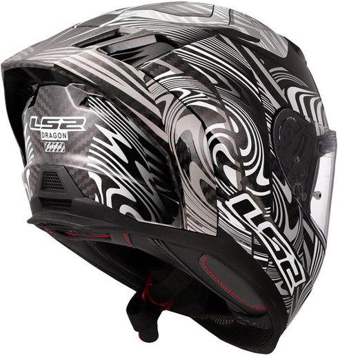 LS2 FF807 Dragon Enthum Helmet - Silver