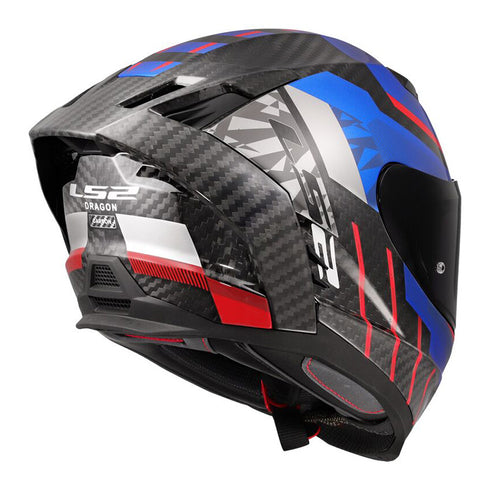 LS2 FF807 Dragon Trax Helmet - Blue/Red