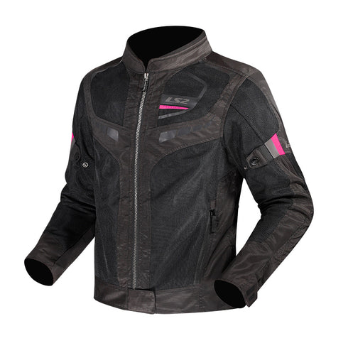 LS2 Ladies Garda Air Jacket - Black/Pink