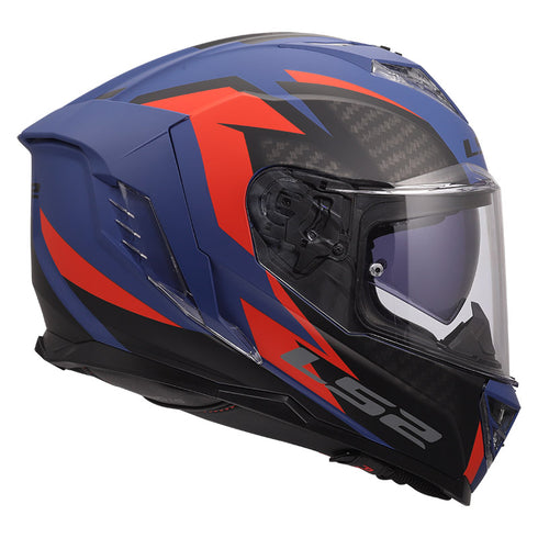 LS2 FF818 Storm III Dynamo Helmet - Blue/Red Matt