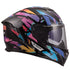 LS2 FF818 Storm III Kaos Helmet - Black/Purple/Blue
