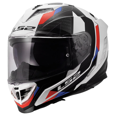 LS2 FF818 Storm III Sporty Helmet - White/Blue/Red