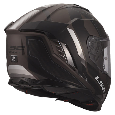 LS2 FF818 Storm III Sporty Helmet - Black/Grey Matt