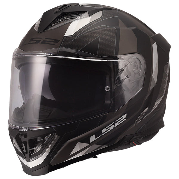 LS2 FF818 Storm III Sporty Helmet - Black/Grey Matt