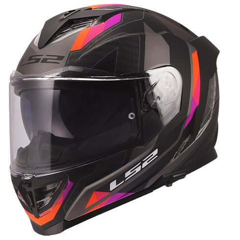 LS2 FF818 Storm III Sporty Helmet - Grey/Purple Matt
