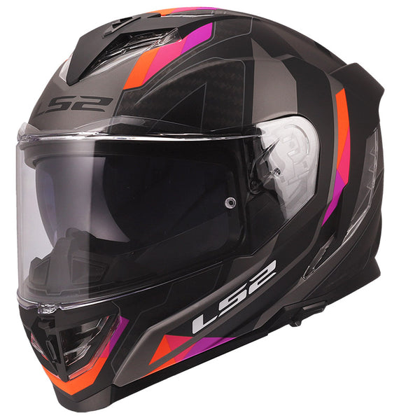 LS2 FF818 Storm III Sporty Helmet - Grey/Purple Matt