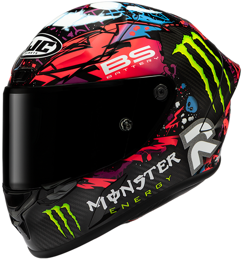 HJC RPHA 1 V2 Carbon Funky Diablo Helmet - MC8 — Motorcycle Helmets (image 1 of 5)