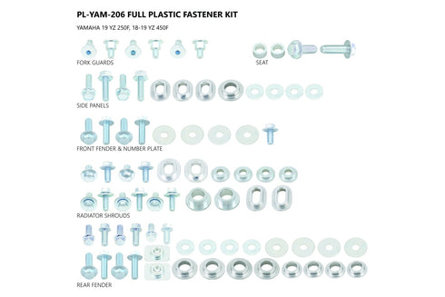 UFO Bolt Kit Yamaha YZF 250(2019-2021) 450 (2018-2021)