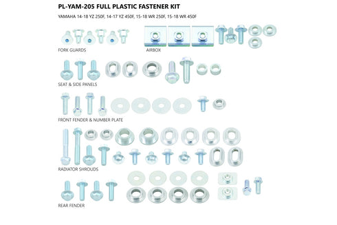 UFO Bolt Kit Yamaha YZF 250(2014-2018) 450(2014-2017)