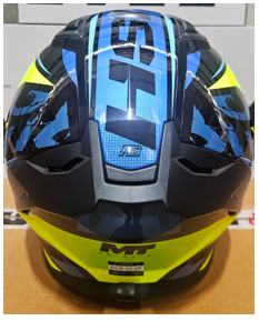 MT Helmets Stinger 2 Rush Helmet - B13 (Blue/Green)