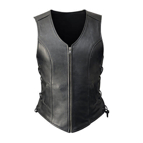 Nexo Ladies Annaline Lace Waistcoat Black