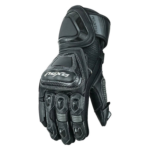 Nexo Superbike Phantom Racing Leather Gloves - Black/Grey