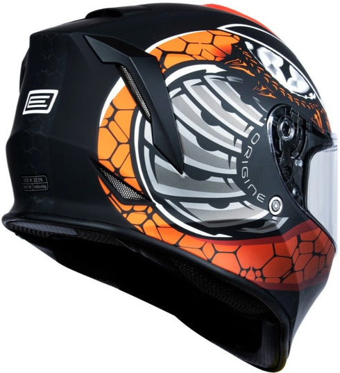 Origine Youth Dinamo Fighter Helmet - Fluo Red/Black Matt