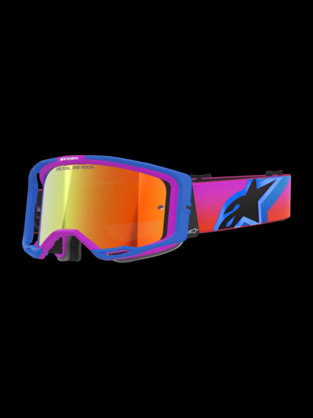 Alpinestars Vision 8 Corp Goggles Purple/Orange Mirror Red